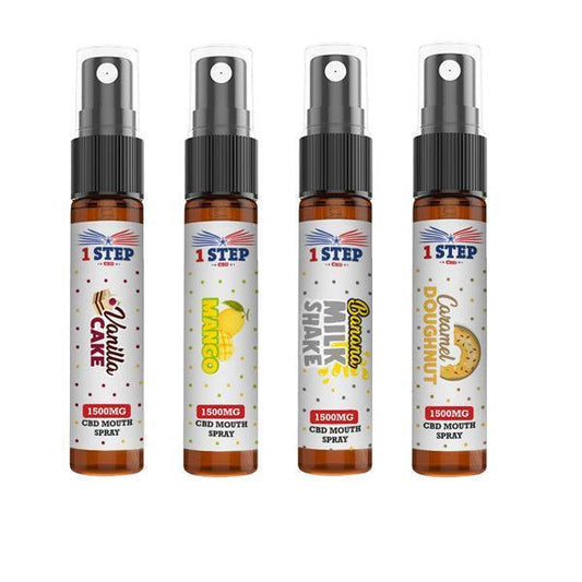 1 Step CBD 1500mg CBD Mouth Spray 10ml (BUY 1 GET 1 FREE) - remedykartelcbd1stop