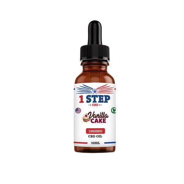 1 Step CBD 1000mg CBD Flavoured Oil 30ml (BUY 1 GET 1 FREE) - remedykartelcbd1stop