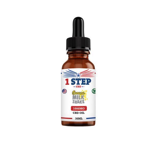 1 Step CBD 1000mg CBD Flavoured Oil 30ml (BUY 1 GET 1 FREE) - remedykartelcbd1stop