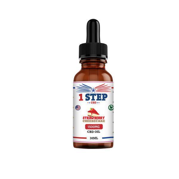 1 Step CBD 1500mg CBD Flavoured Oil 30ml (BUY 1 GET 1 FREE) - remedykartelcbd1stop