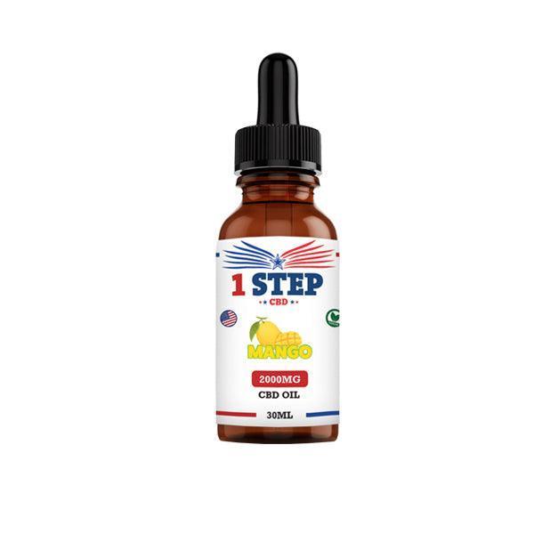 1 Step CBD 2000mg CBD Flavoured Oil 30ml (BUY 1 GET 1 FREE) - remedykartelcbd1stop