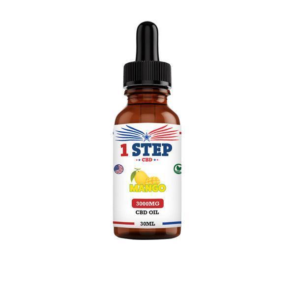 1 Step CBD 3000mg CBD Flavoured Oil 30ml (BUY 1 GET 1 FREE) - remedykartelcbd1stop