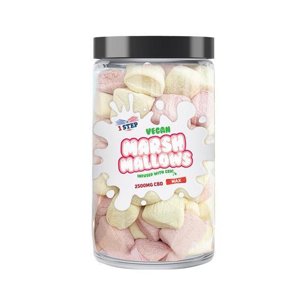 1 Step CBD Max Vegan Marshmallows 2500mg (500g) (BUY 1 GET 1 FREE) - remedykartelcbd1stop