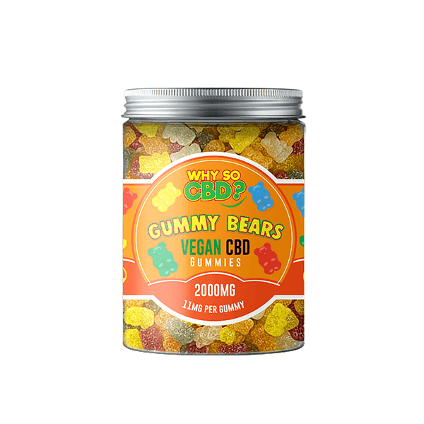 Why So CBD? 2000mg CBD Large Vegan Gummies - 11 Flavours - remedykartelcbd1stop