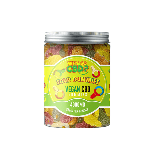 Why So CBD? 4000mg CBD Large Vegan Gummies - 11 Flavours - remedykartelcbd1stop