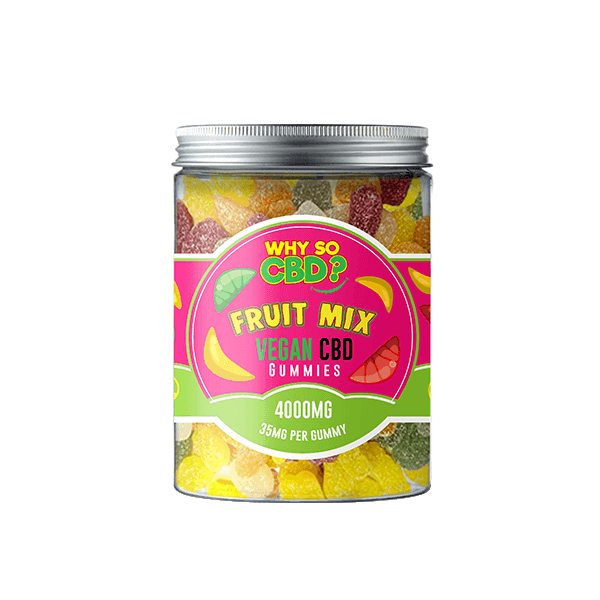 Why So CBD? 4000mg CBD Large Vegan Gummies - 11 Flavours - remedykartelcbd1stop