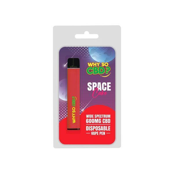Why So CBD? 600mg Wide Spectrum CBD Disposable Vape Pen - 12 Flavours - remedykartelcbd1stop