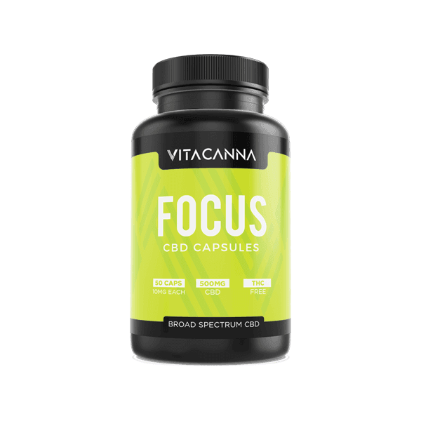 Vita Canna 500mg Broad Spectrum CBD Vegan Capsules - 50 Caps - remedykartelcbd1stop