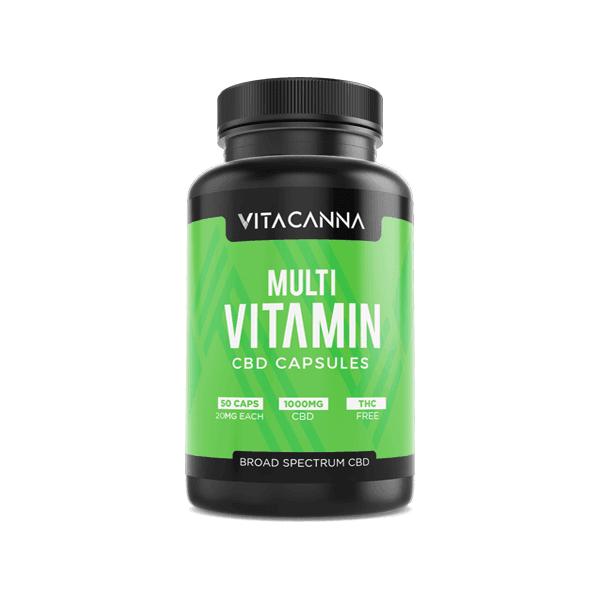 Vita Canna 1000mg Broad Spectrum CBD Vegan Capsules - 50 Caps - remedykartelcbd1stop