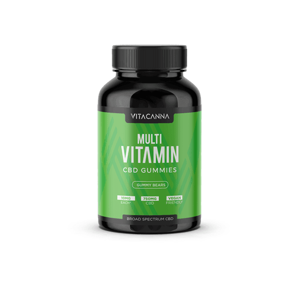 Vita Canna Broad Spectrum 750mg CBD Vegan Gummy Bears - remedykartelcbd1stop