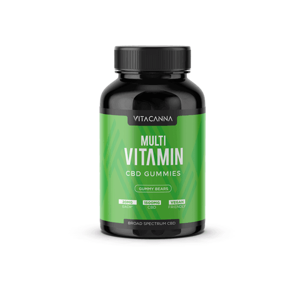 Vita Canna Broad Spectrum 1500mg CBD Vegan Gummy Bears - remedykartelcbd1stop