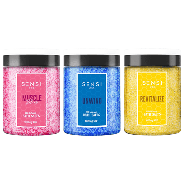 Sensi CBD 1000mg CBD Infused Bath Salts - 700g (BUY 1 GET 1 FREE) - remedykartelcbd1stop