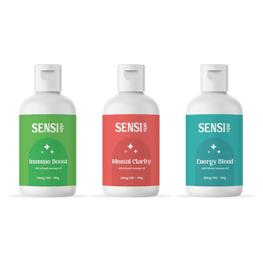Sensi CBD 100mg CBD Massage Oil - 100ml (BUY 1 GET 1 FREE) - remedykartelcbd1stop