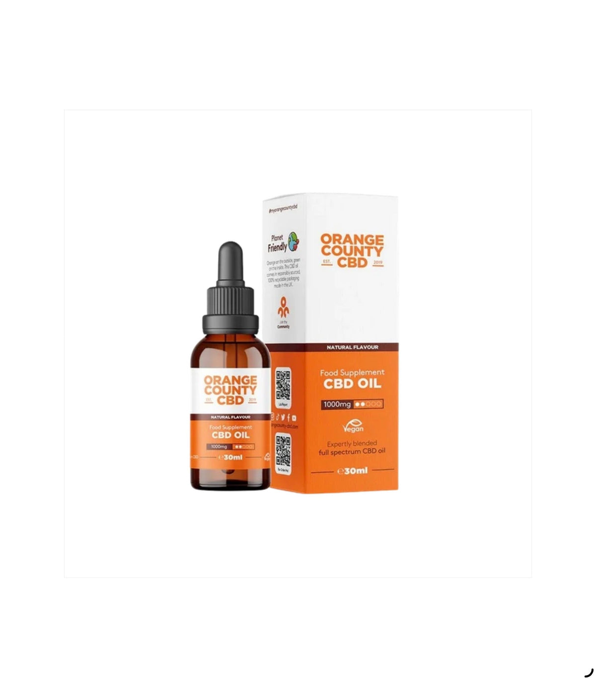 Orange County CBD MCT Tincture Oil 1000mg 30ml