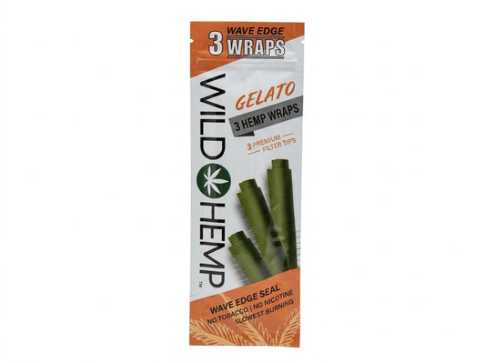 CDU Wild Hemp: 3 Hemp Wraps - Gelato