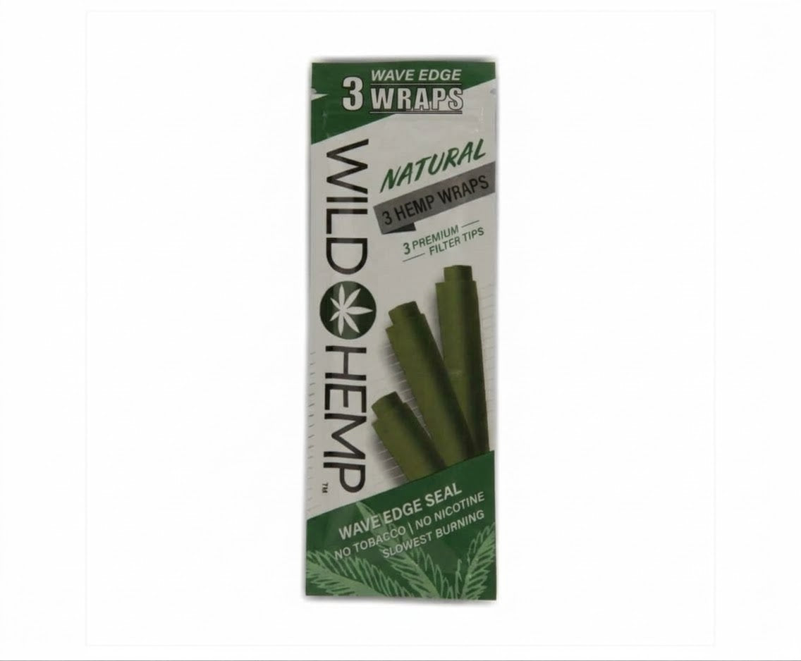 CDU Wild Hemp: 3 Hemp Wraps - Natural