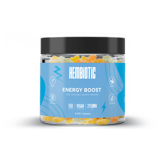 Hembiotic 2750mg Bulk Functional CBD Gummy Bears - 550g