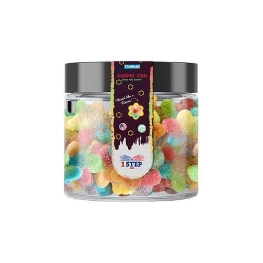 1 Step CBD Standard Neon Gummies 300mg (100g) (BUY 1 GET 1 FREE) - remedykartelcbd1stop