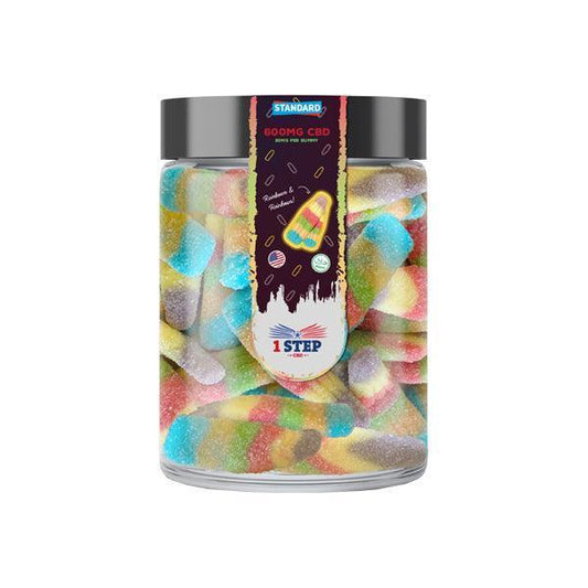 1 Step CBD Standard Neon Gummies 600mg (200g) (BUY 1 GET 1 FREE) - remedykartelcbd1stop