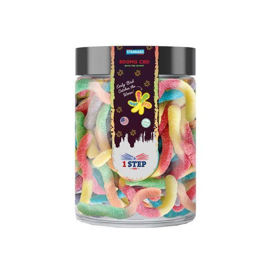 1 Step CBD Standard Neon Gummies 600mg (200g) (BUY 1 GET 1 FREE) - remedykartelcbd1stop