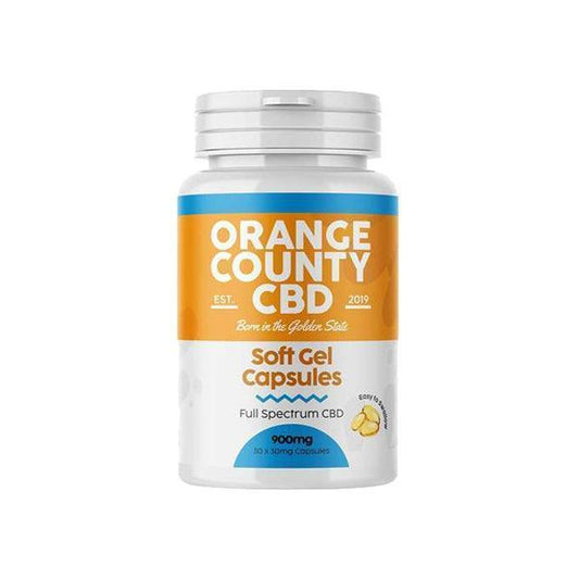 Orange County 900mg Full Spectrum CBD Capsules - 30 Caps - remedykartelcbd1stop