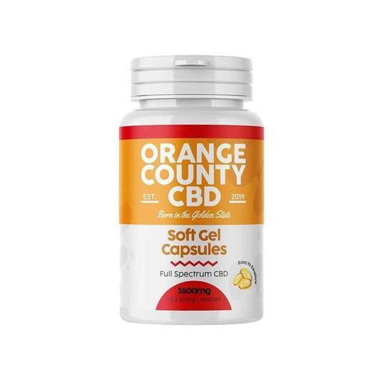 Orange County 3600mg Full Spectrum CBD Capsules - 60 Caps - remedykartelcbd1stop
