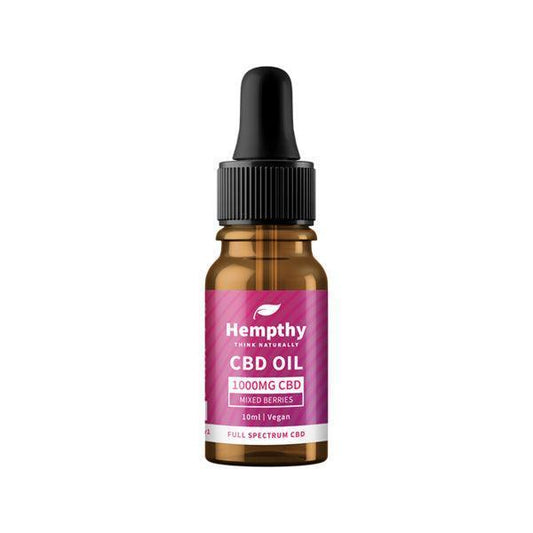 Hempthy 1000mg CBD Oil Full Spectrum Mixed Berries - 10ml - remedykartelcbd1stop
