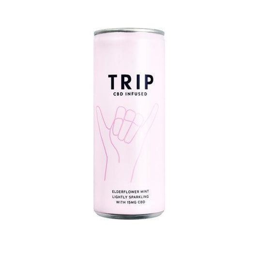 12 x TRIP 15mg CBD Infused Elderflower & Mint Drink 250ml - remedykartelcbd1stop