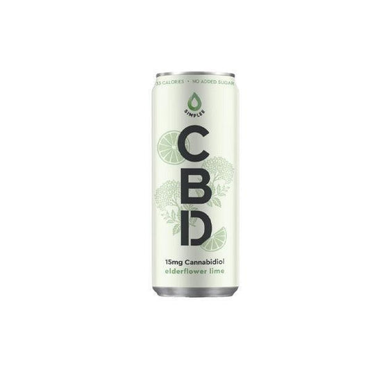 Simplee CBD Elderflower & Lime Lightly Sparkled Drink - 250ml - remedykartelcbd1stop