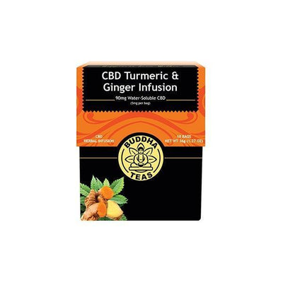 Buddha Teas 5mg CBD Tea Bags - Turmeric & Ginger Infusion - remedykartelcbd1stop