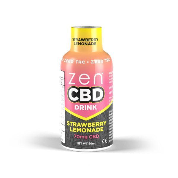 Zen 70mg CBD Drink - Strawberry Lemonade - remedykartelcbd1stop