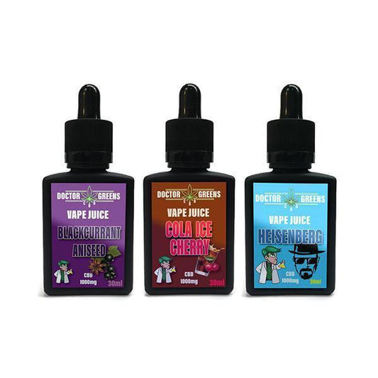 Doctor Green's CBD Vape Juice 1000mg 30ml - remedykartelcbd1stop