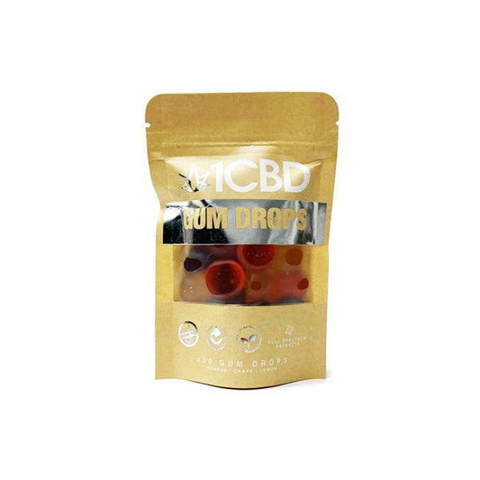 1CBD Pure Hemp CBD Fruit Flavoured Gum Drops 300mg CBD - remedykartelcbd1stop