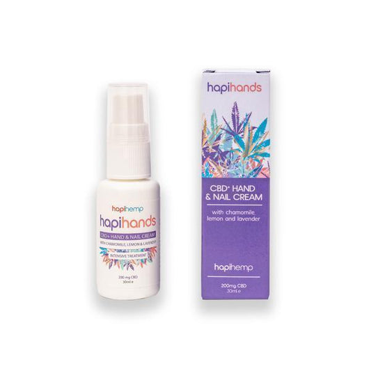 Hapi Hemp 200mg CBD Hand & Nail Cream - 30ml - remedykartelcbd1stop