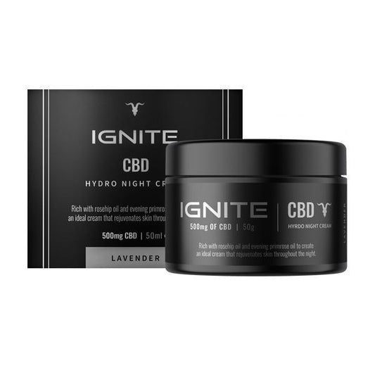 Ignite CBD 500mg CBD Hydro Night Cream 50ml - remedykartelcbd1stop