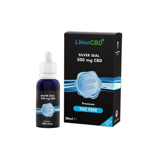 LVWell CBD Silver Seal 500mg 30ml Hemp Seed Oil - remedykartelcbd1stop