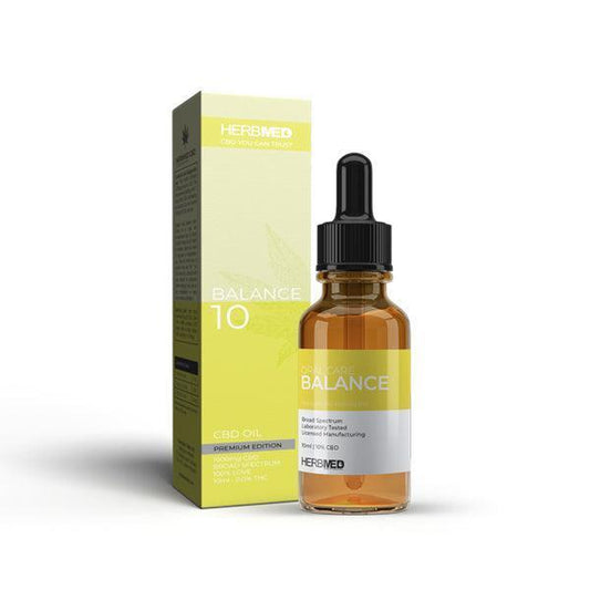Herbmed 10% - 1000mg CBD Broad Spectrum Tincture Oil 10ml - remedykartelcbd1stop