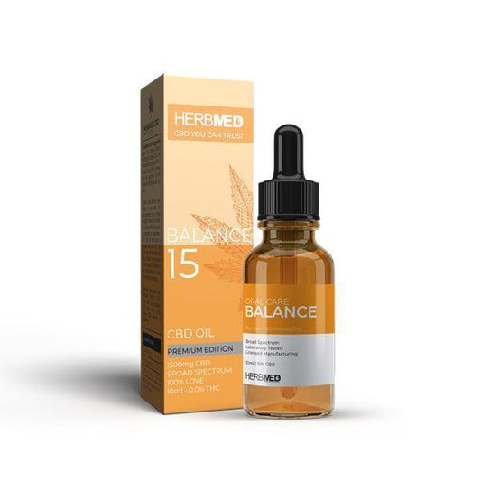 Herbmed 15% - 1500mg CBD Broad Spectrum Tincture Oil 10ml - remedykartelcbd1stop