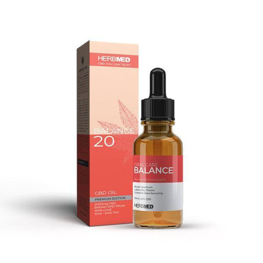 Herbmed 20% - 2000mg CBD Broad Spectrum Tincture Oil 10ml - remedykartelcbd1stop
