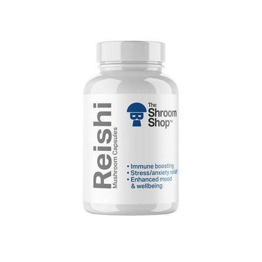 The Shroom Shop Reishi Mushroom 45000mg Capsules - 90 Caps - remedykartelcbd1stop