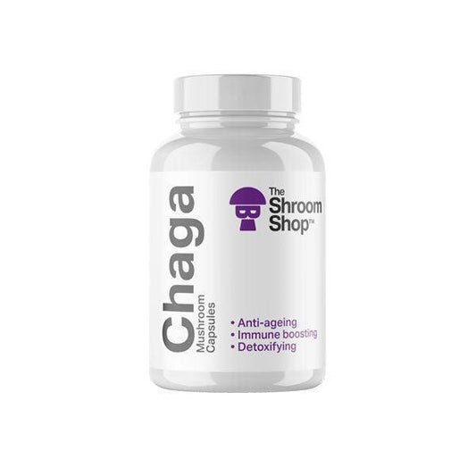 The Shroom Shop Chaga Mushroom 45000mg Capsules - 90 Caps - remedykartelcbd1stop