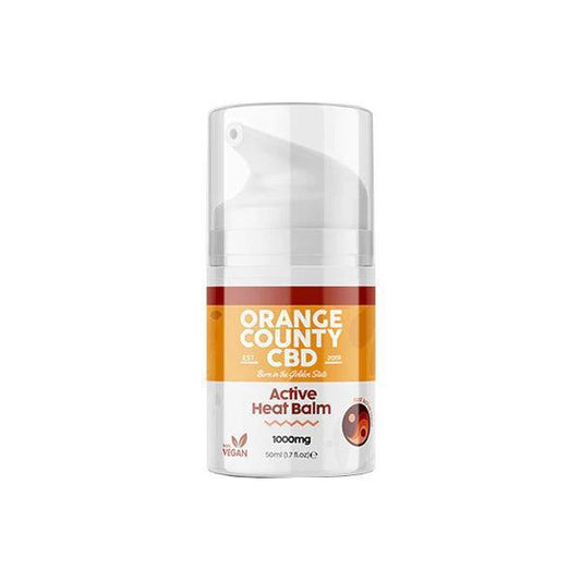 Orange County CBD 1000mg Active Heat Balm 50ml - remedykartelcbd1stop