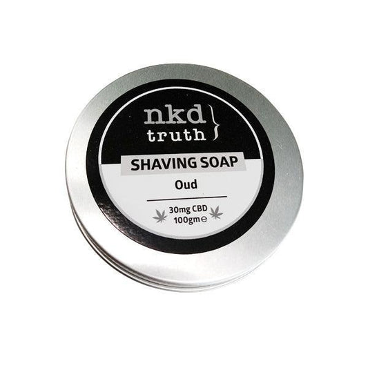 NKD 30mg CBD Speciality Shaving Soap 100g - Oud - remedykartelcbd1stop