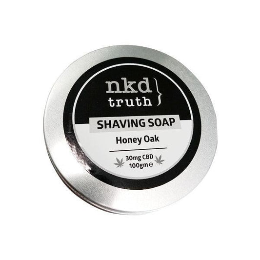 NKD 30mg CBD Speciality Shaving Soap 100g - Honey Oak - remedykartelcbd1stop