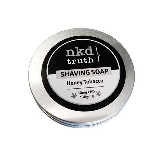 NKD 30mg CBD Speciality Shaving Soap 100g - Honey Tobacco - remedykartelcbd1stop