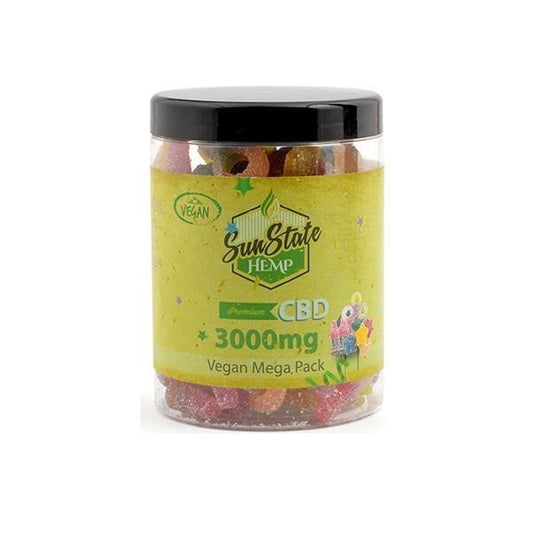 Sun State Hemp 3000mg CBD Mega Pack Gummies - remedykartelcbd1stop