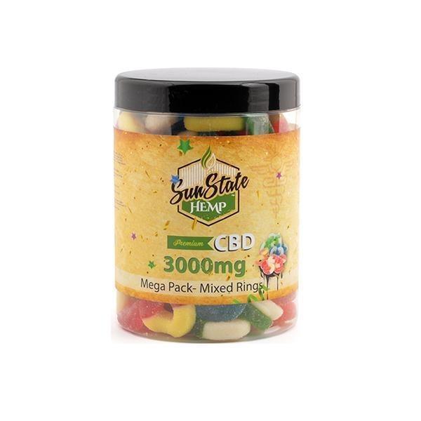 Sun State Hemp 3000mg CBD Mega Pack Gummies - remedykartelcbd1stop