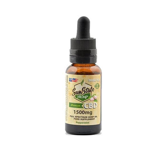 Sun State Hemp 1500mg CBD Full Spectrum Tincture Oil 30ml - remedykartelcbd1stop