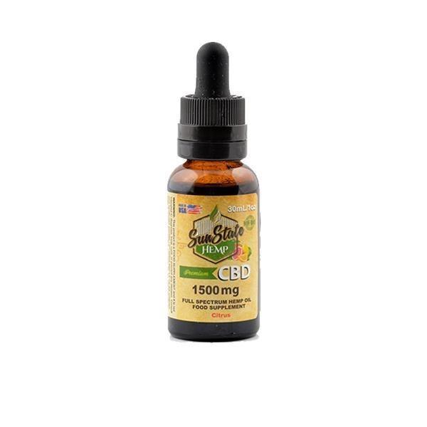 Sun State Hemp 1500mg CBD Full Spectrum Tincture Oil 30ml - remedykartelcbd1stop