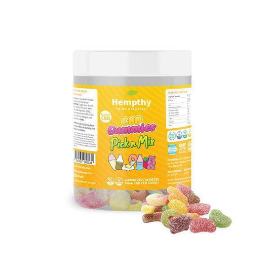 Hempthy 1200mg CBD Pick n Mix - 40 pieces - remedykartelcbd1stop